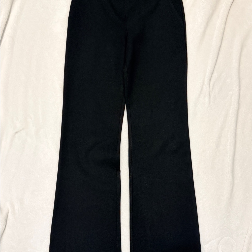 Quince Elegant Black Trousers Ponte size Medium length Regular